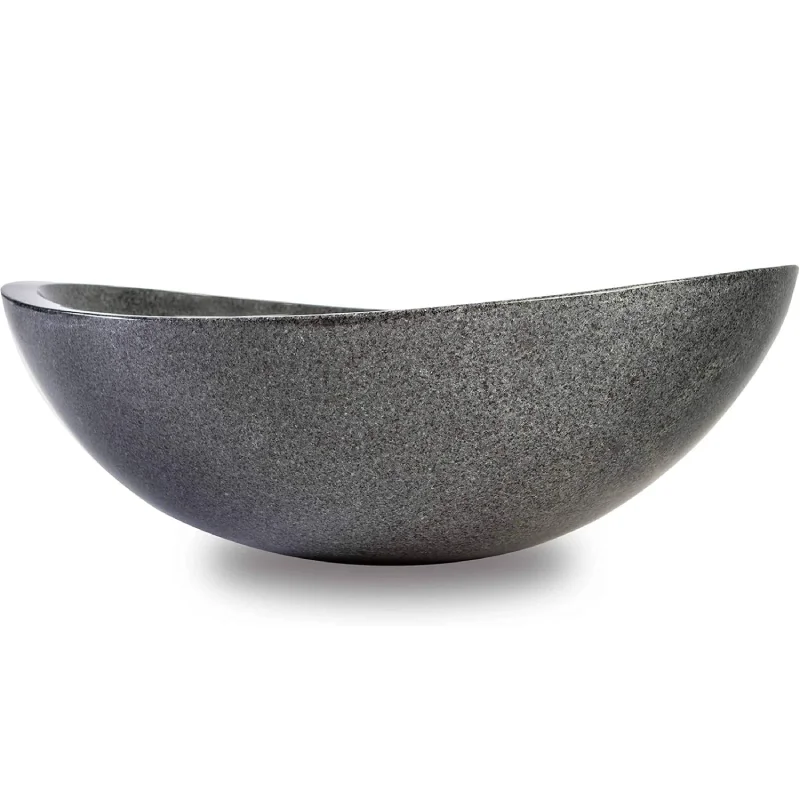 Chiseled natural stone sink Grey granite BRH012-G (5)