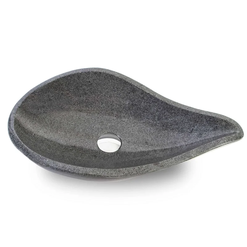 Polished Grey granite sink BRH013-G 3 Polished Grey granite sink BRH013-G Luxury Stone Sink 3